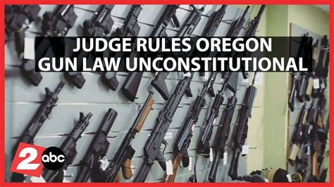 Voter-approved Oregon gun control law violates the state constitution, judge rules